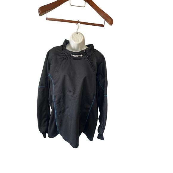 Freeze Out Thermal Protection Shirt Mens 3XL Blk Blue 1/4 Zip Jacket - Picture 2 of 5